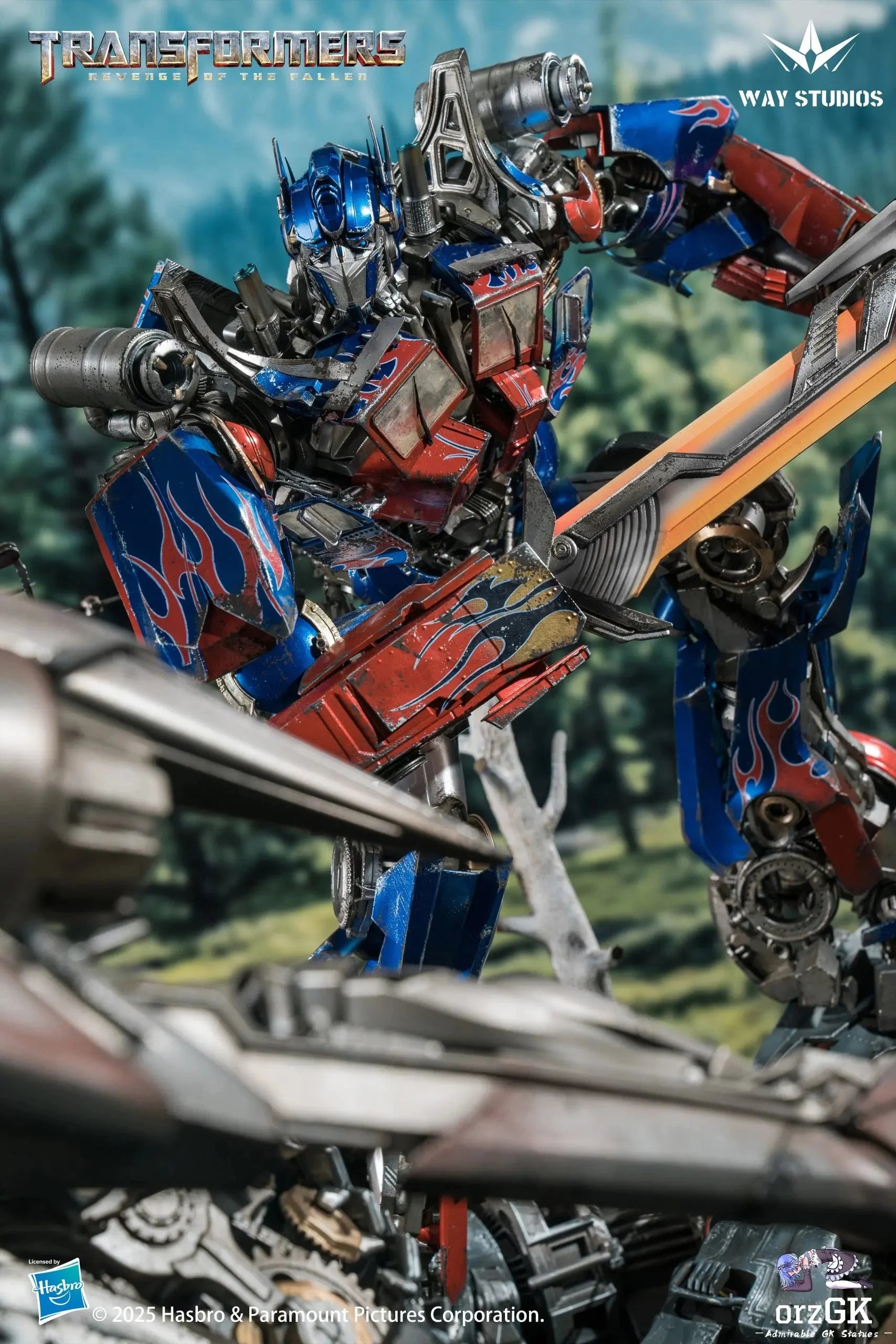 WAY Studio: Transformers – Revenge of the Fallen Optimus Prime vs Megatron Scene Statue (Licensed Collectible) (Pre-Order) WAY Studio