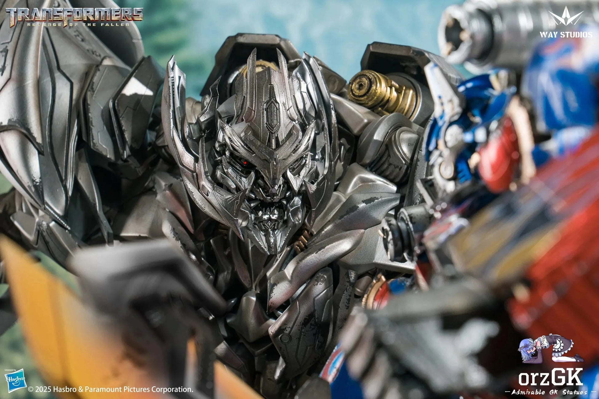 WAY Studio: Transformers – Revenge of the Fallen Optimus Prime vs Megatron Scene Statue (Licensed Collectible) (Pre-Order) WAY Studio