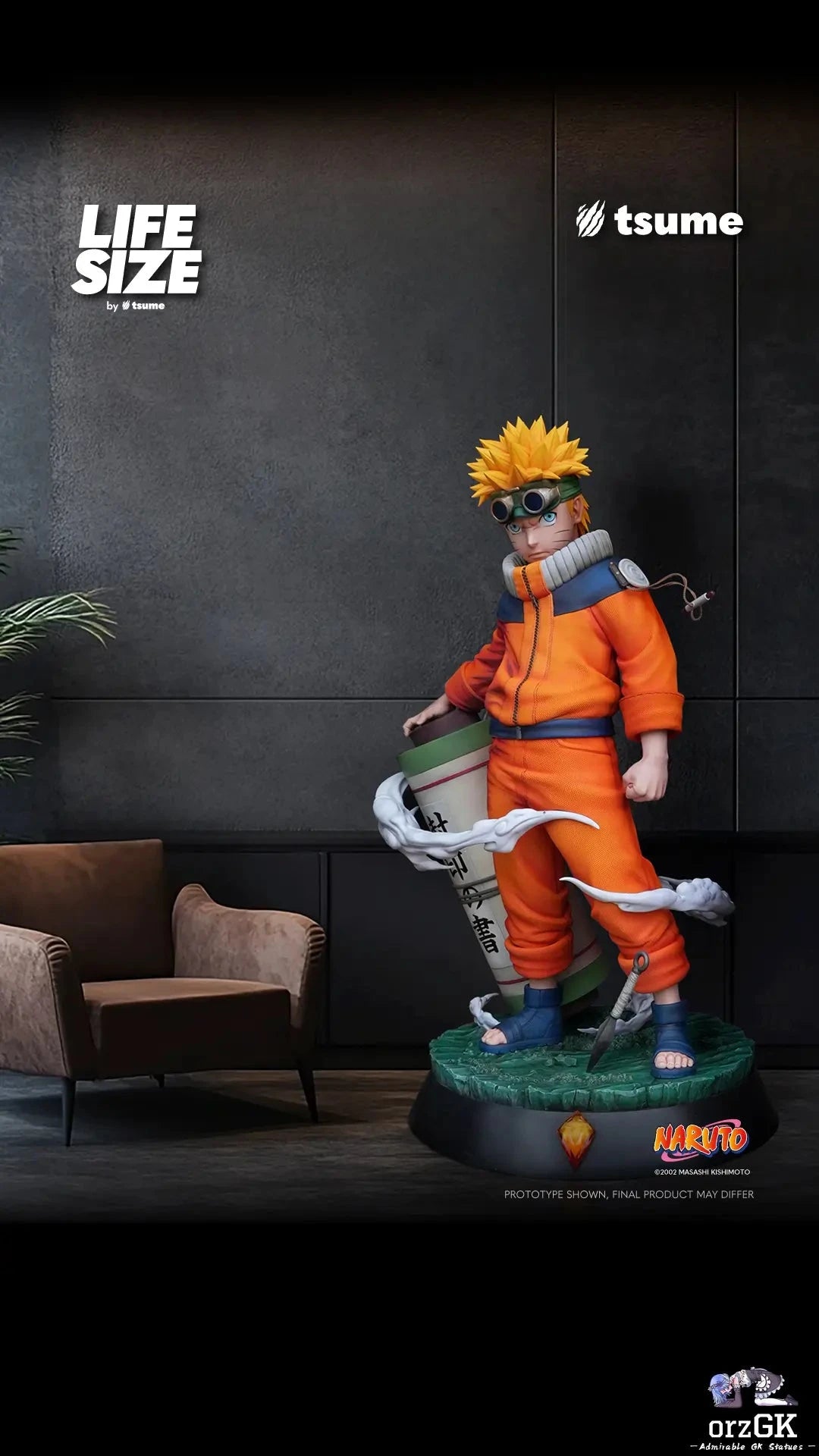 Tsume Studio: Naruto Uzumaki Life-Size Statue (Licensed Collectible)(Pre-Order) Tsume Studio
