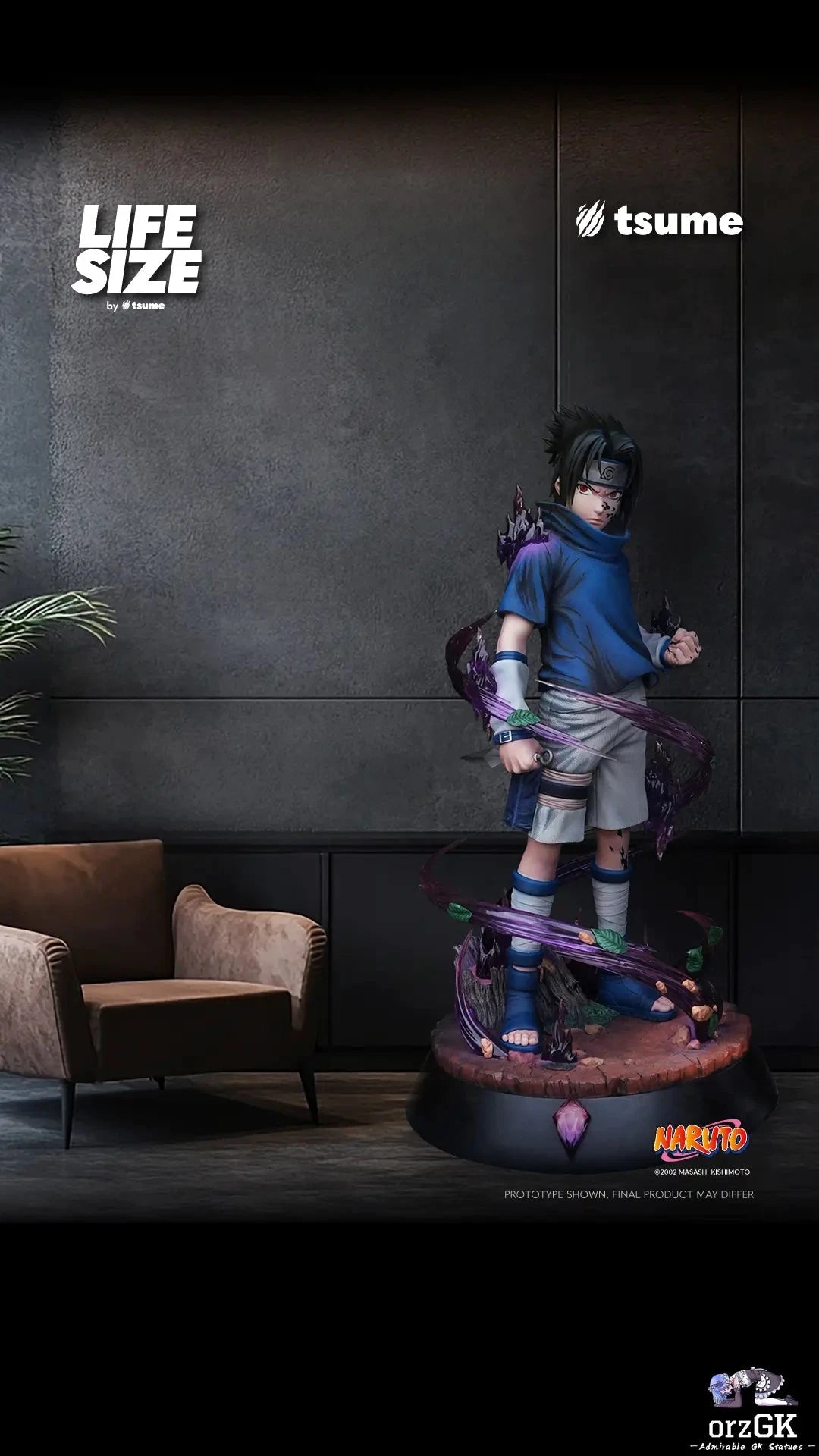 Tsume Studio: Sasuke Uchiha Life-Size Statue (Licensed Collectible)(Pre-Order) Tsume Studio