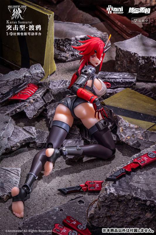 Action Figure: Wolf-Mastiff Force - Crow Samurai 1/9 (With Bonus) [Daimansho Anime Star]