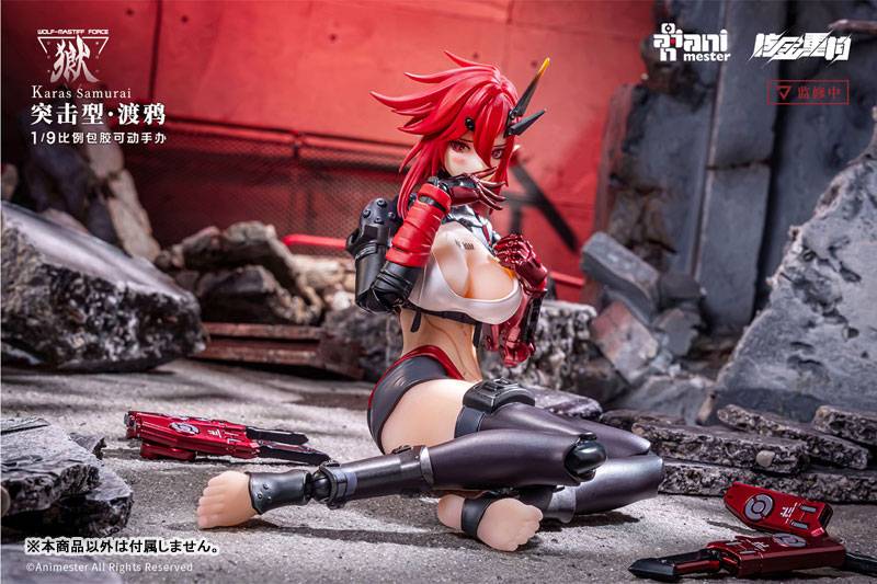 Action Figure: Wolf-Mastiff Force - Crow Samurai 1/9 (With Bonus) [Daimansho Anime Star]