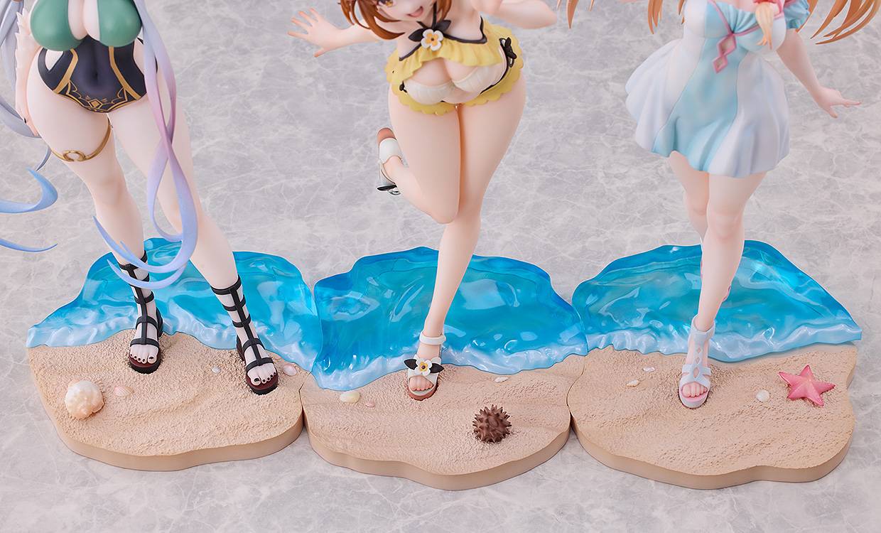 Atelier Ryza: Ever Darkness & the Secret Hideout - Ryza, Klaudia & Lila (Swimsuit Ver.) 3 Figure Set (With Bonus) 1/7 [Solarain]