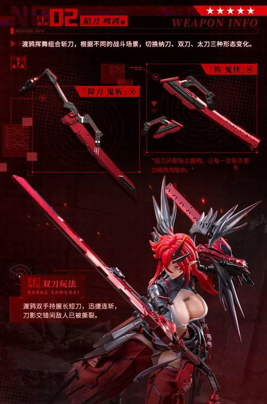 Action Figure: Wolf-Mastiff Force - Crow Samurai 1/9 (With Bonus) [Daimansho Anime Star] - AnisoftPH