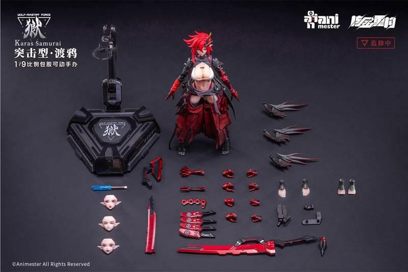 Action Figure: Wolf-Mastiff Force - Crow Samurai 1/9 (With Bonus) [Daimansho Anime Star] - AnisoftPH