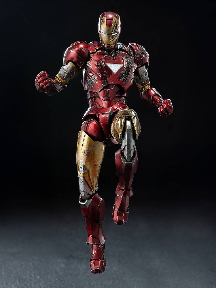 [threezero] DLX Collectible Figure: Marvel Studios - Iron Man Mark 6 (Battle Damaged Ver.) (Pre-Order)