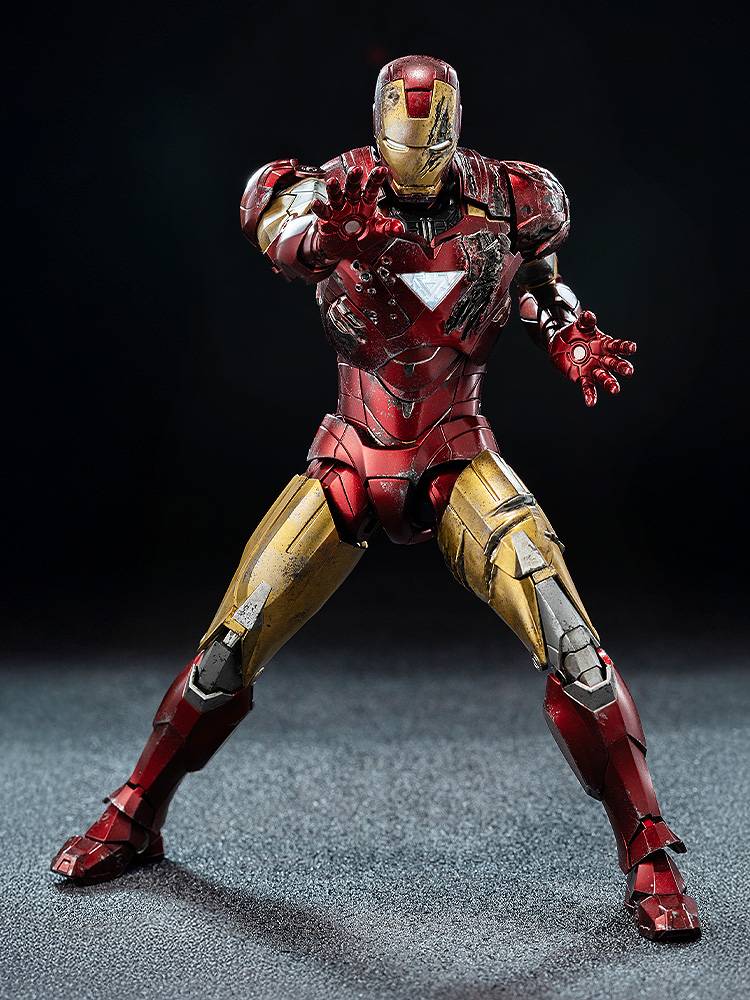 [threezero] DLX Collectible Figure: Marvel Studios - Iron Man Mark 6 (Battle Damaged Ver.) (Pre-Order)