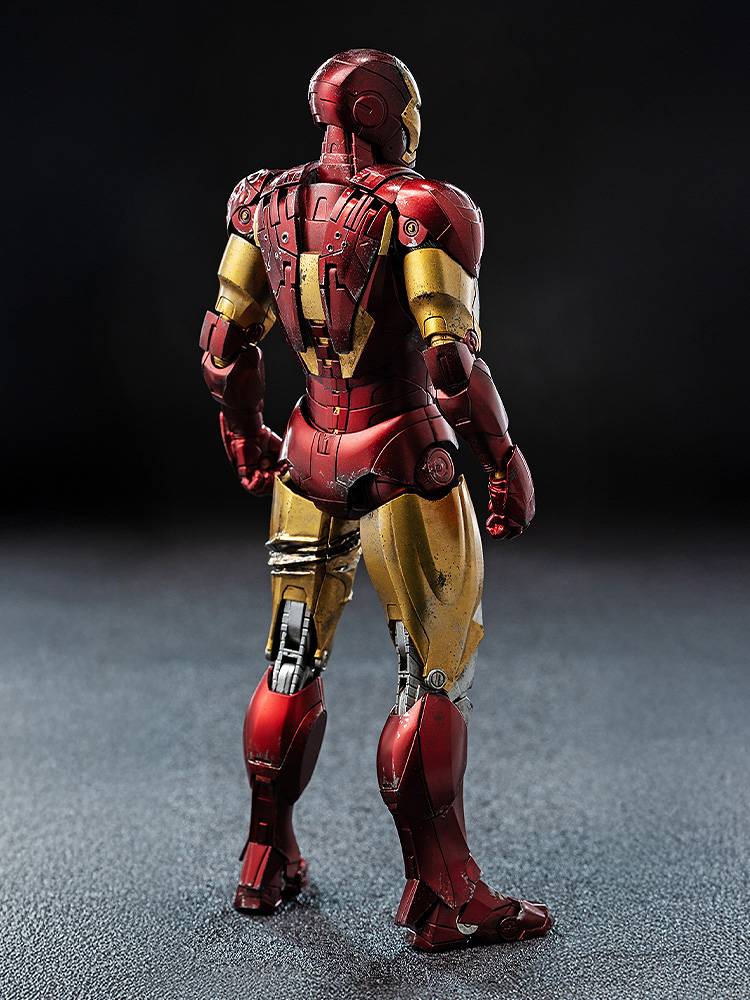 [threezero] DLX Collectible Figure: Marvel Studios - Iron Man Mark 6 (Battle Damaged Ver.) (Pre-Order)