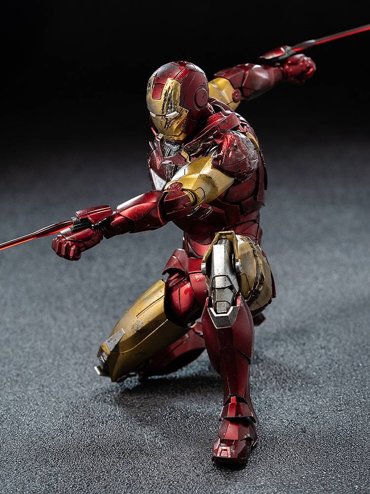 [threezero] DLX Collectible Figure: Marvel Studios - Iron Man Mark 6 (Battle Damaged Ver.) (Pre-Order)