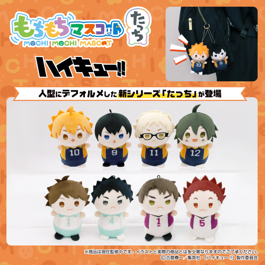 Haikyuu!! Mochi Mochi Plush Mascot Vol.1 (8-Pack Box) | SK Japan Official Merchandise (Pre-Order) SK Japan