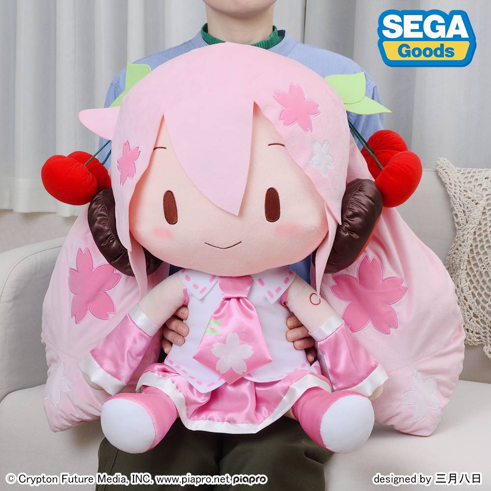 Hatsune Miku: Fluffy Plush Toy - Sakura Miku (Jumbo Size) [SEGA FAVE]