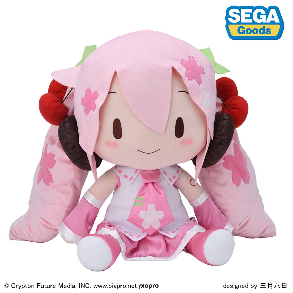 Hatsune Miku: Fluffy Plush Toy - Sakura Miku (Jumbo Size) [SEGA FAVE]