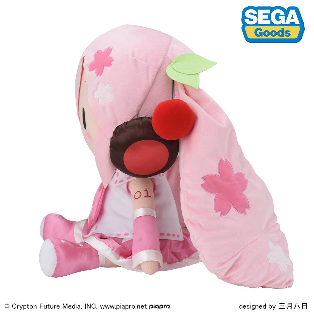 Hatsune Miku: Fluffy Plush Toy - Sakura Miku (Jumbo Size) [SEGA FAVE]