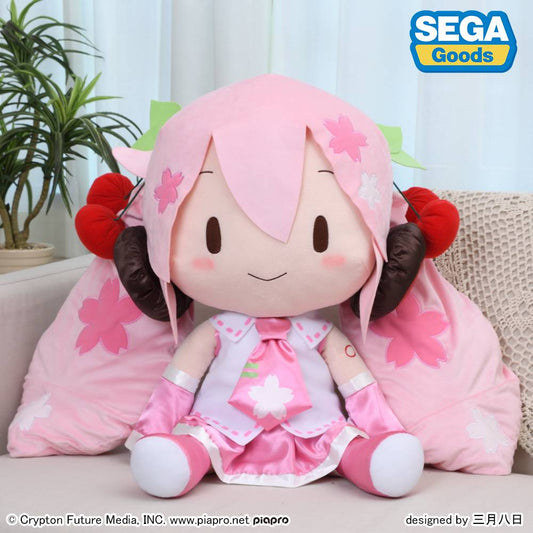 Hatsune Miku: Fluffy Plush Toy - Sakura Miku (Jumbo Size) [SEGA FAVE]