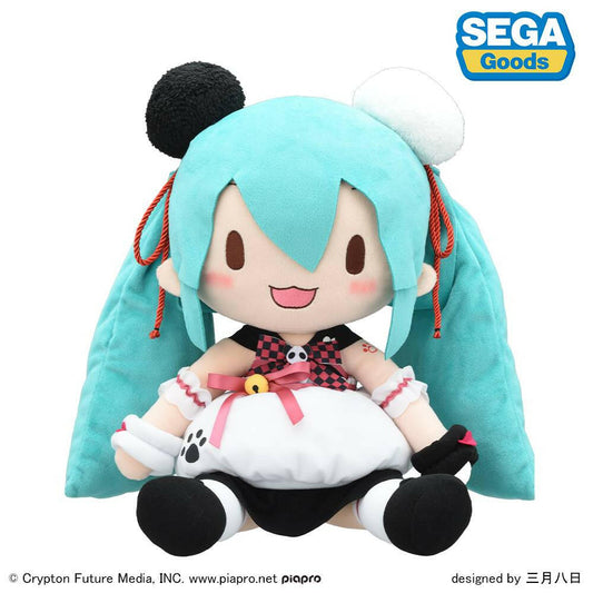[SEGA Fave]Hatsune Miku: Fuwa Puchi Plush - Hatsune Miki (Panda Bun Ver.) (Pre-Order)
