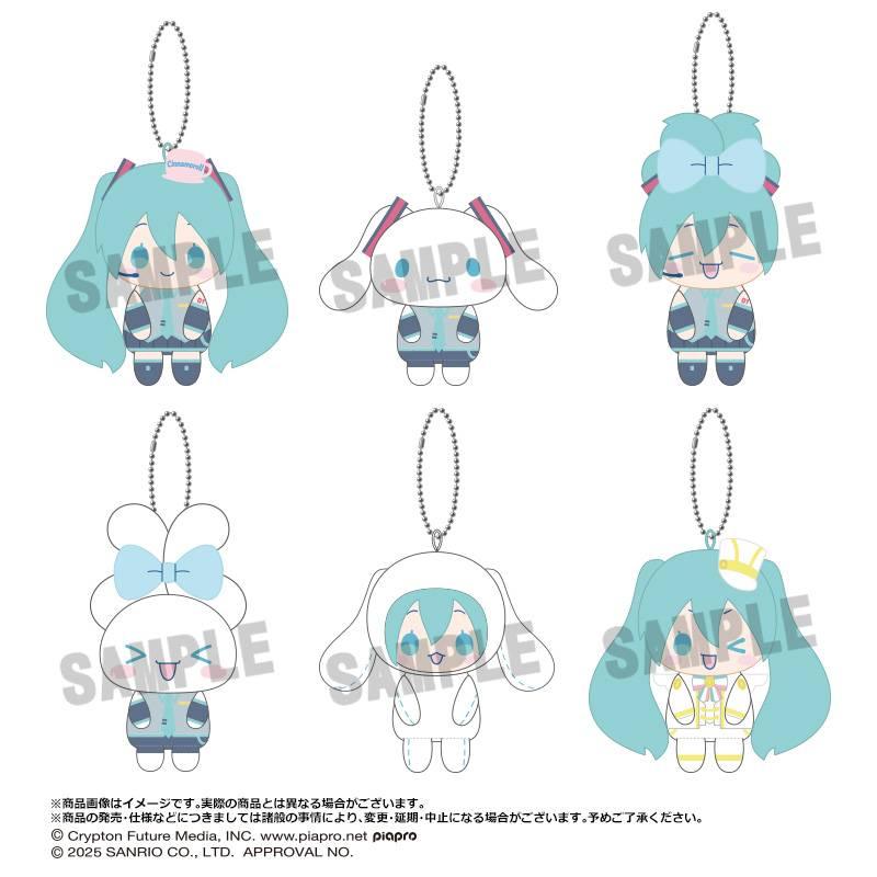 [Anicraft] Hatsune Miku x Cinnamoroll: Plush Mascot Collection (6 Packs Box) (Pre-Order) - AnisoftPH