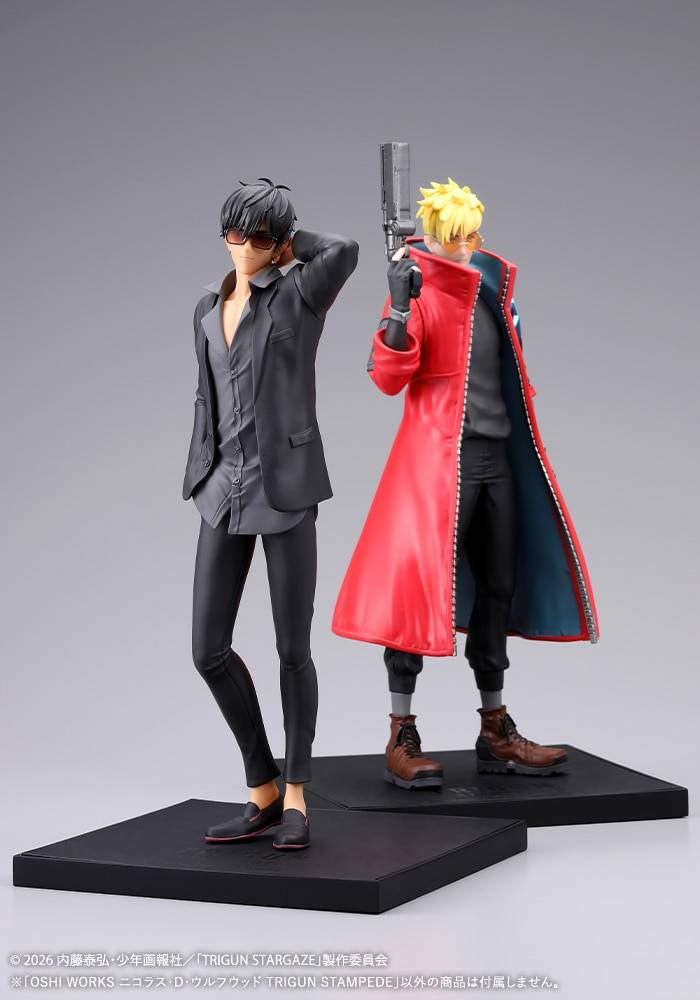 Oshi Works: Trigun Stampede – Nicholas D. Wolfwood 1/8 Scale Figure [Kotobukiya] (Pre-Order) Kotobukiya