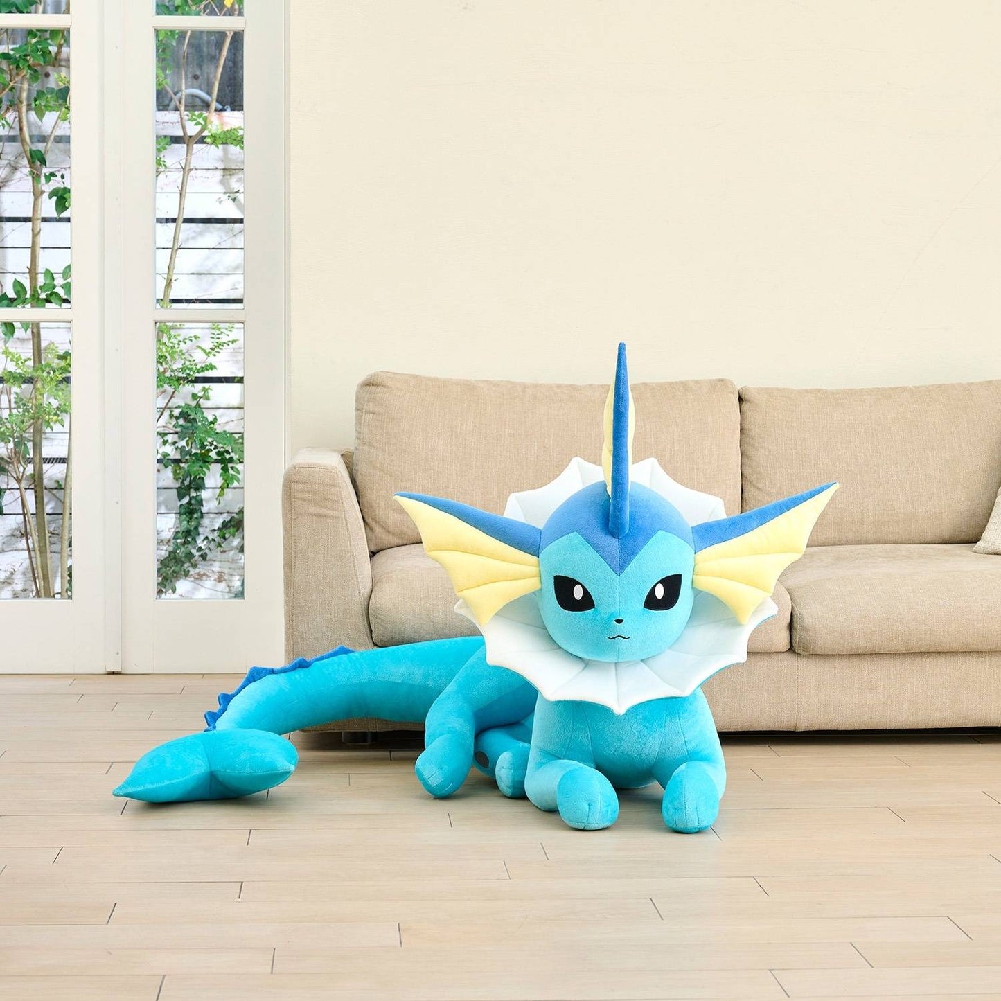 Pokemon: Life-size Plush - Vaporeon lying down (Limited Edition) [The Pokémon Company]