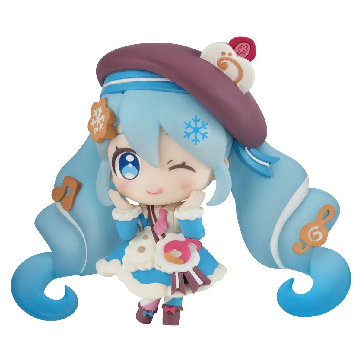 [Bandai] Shokugan: Hatsune Miku - Snow Miku 2026 Mini Figure & Gum (8 Packs Box) (Pre-Order) Bandai