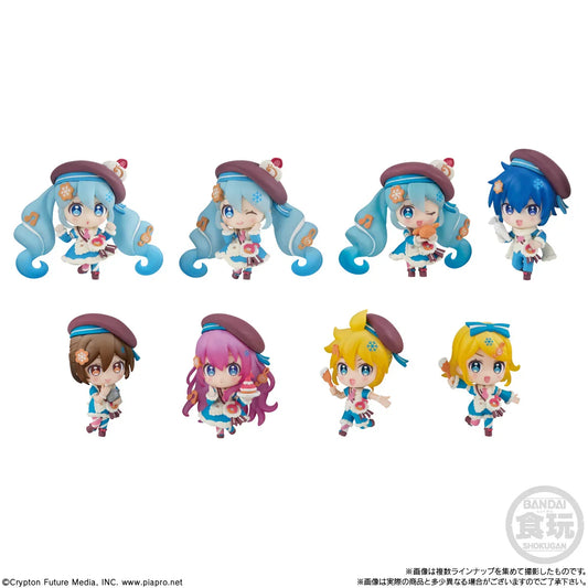 [Bandai] Shokugan: Hatsune Miku - Snow Miku 2026 Mini Figure & Gum (8 Packs Box) (Pre-Order) Bandai