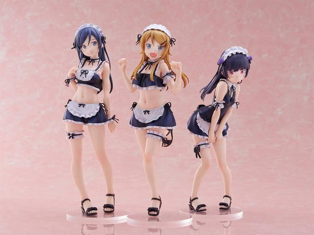 [FuRyu] Tenitol Tall: Oreimo - Kirino, Kuroneko & Ayase (Swimsuit Maid Ver.) (Limited + Bonus) 3-Piece Set (Pre-Order) FuRyu