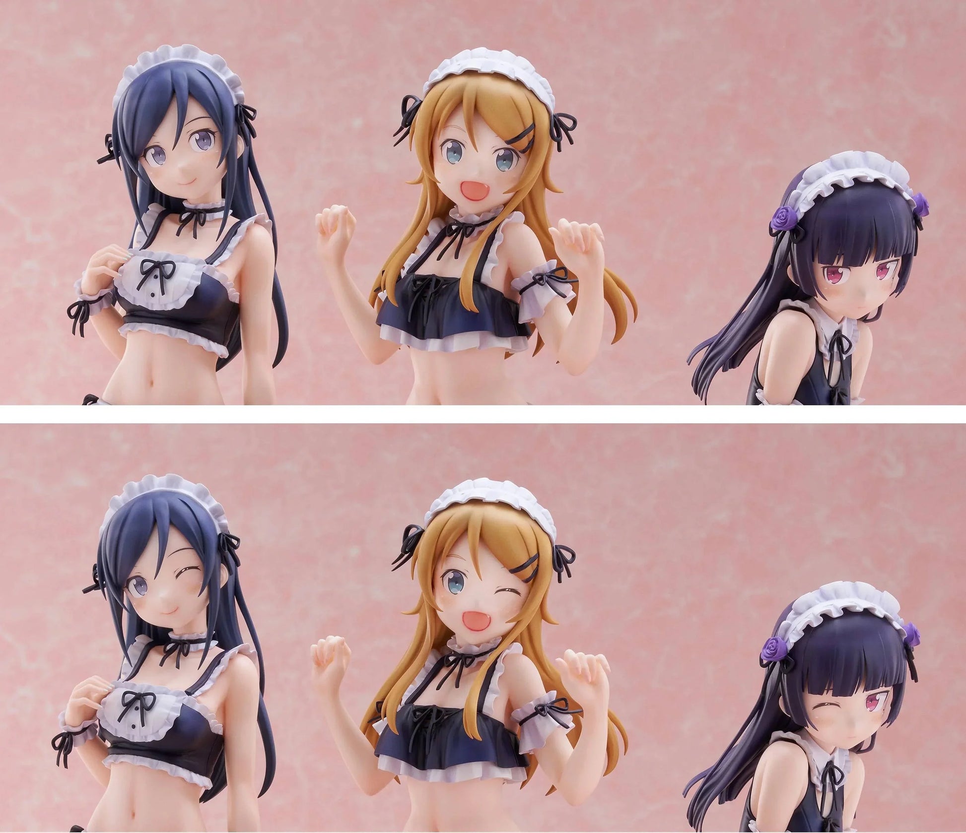 [FuRyu] Tenitol Tall: Oreimo - Kirino, Kuroneko & Ayase (Swimsuit Maid Ver.) (Limited + Bonus) 3-Piece Set (Pre-Order) FuRyu