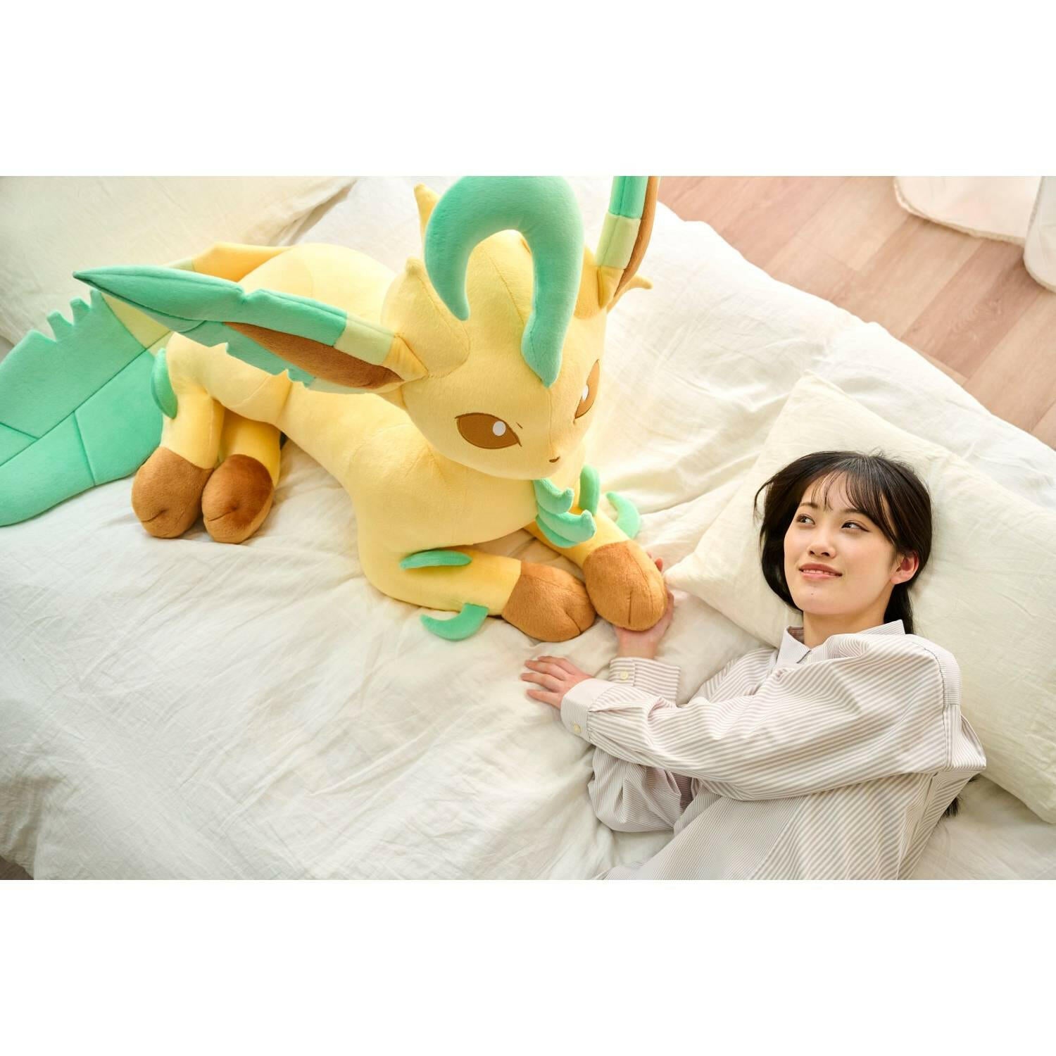 [The Pokémon Company] Pokémon: Life-Size Plush - Leafeon (Lying Down Ver.) (Limited Edition) (Pre-Order) - AnisoftPH